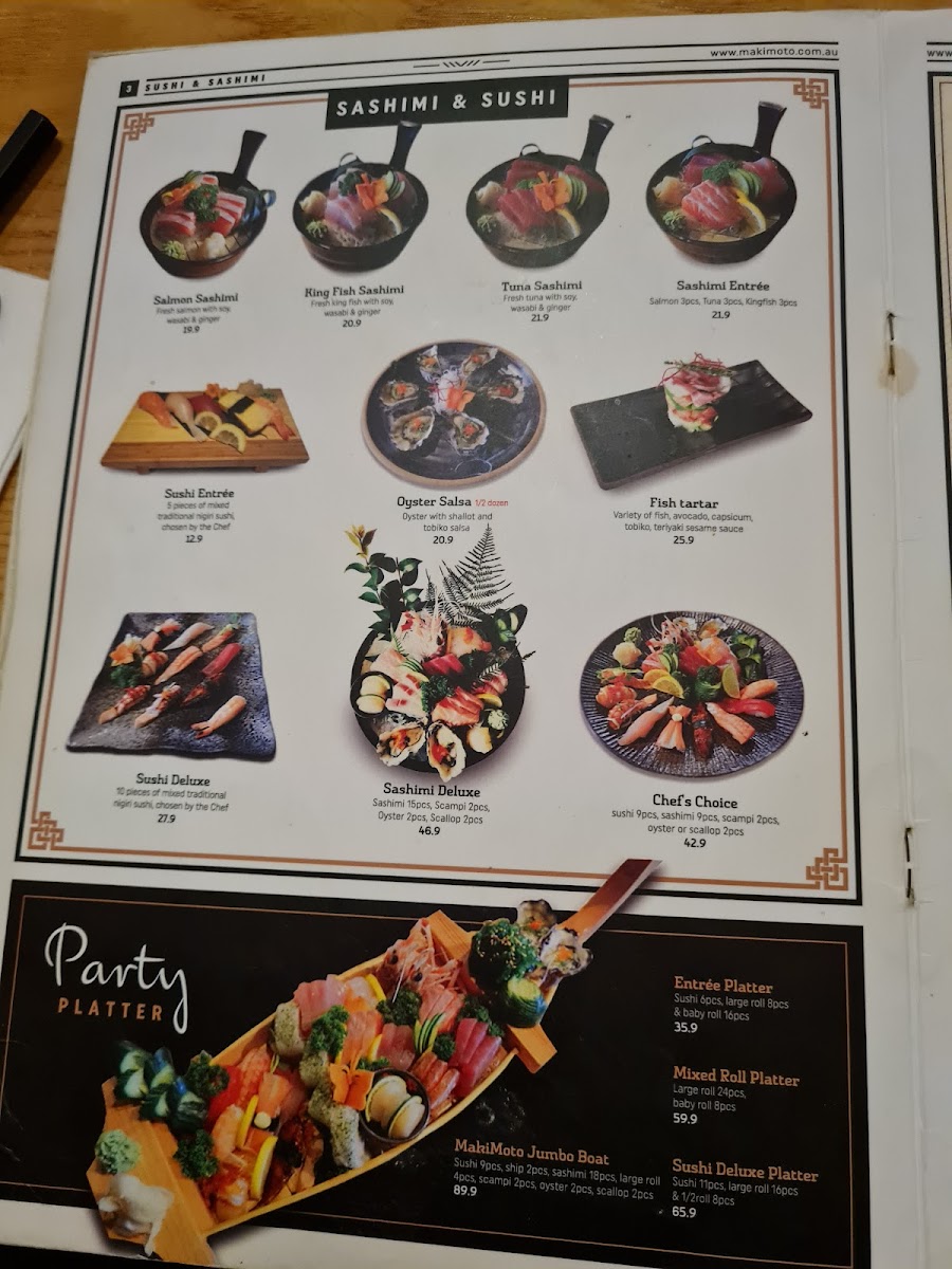 Menu Makimoto Port Macquarie-10