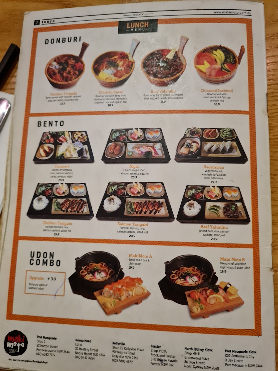Menu Makimoto Port Macquarie-8