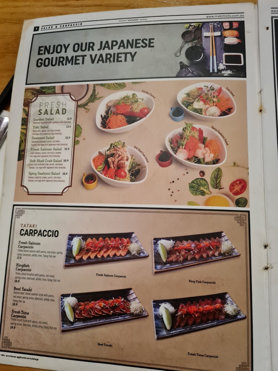 Menu Makimoto Port Macquarie-9